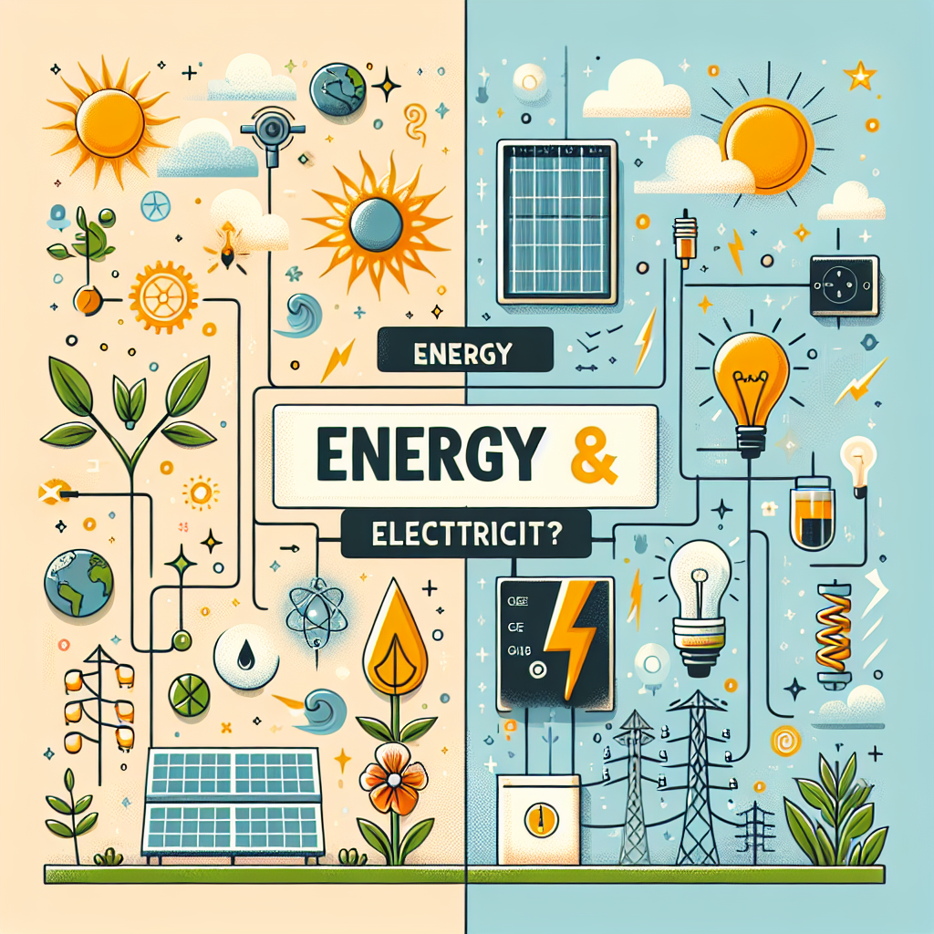 ¿Cual es la diferencia entre la energia y la electricidad