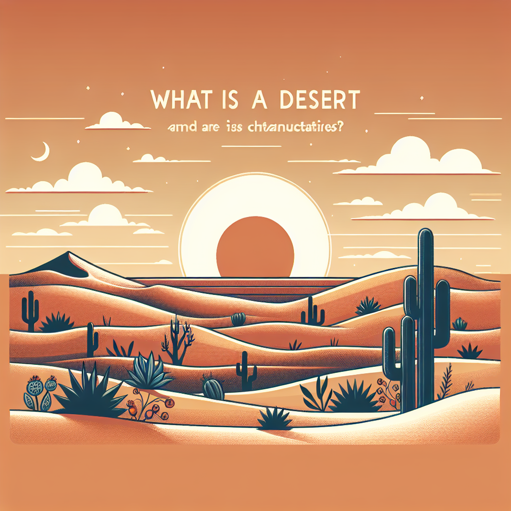 ¿Que es un desierto y cuales son sus caracteristicas