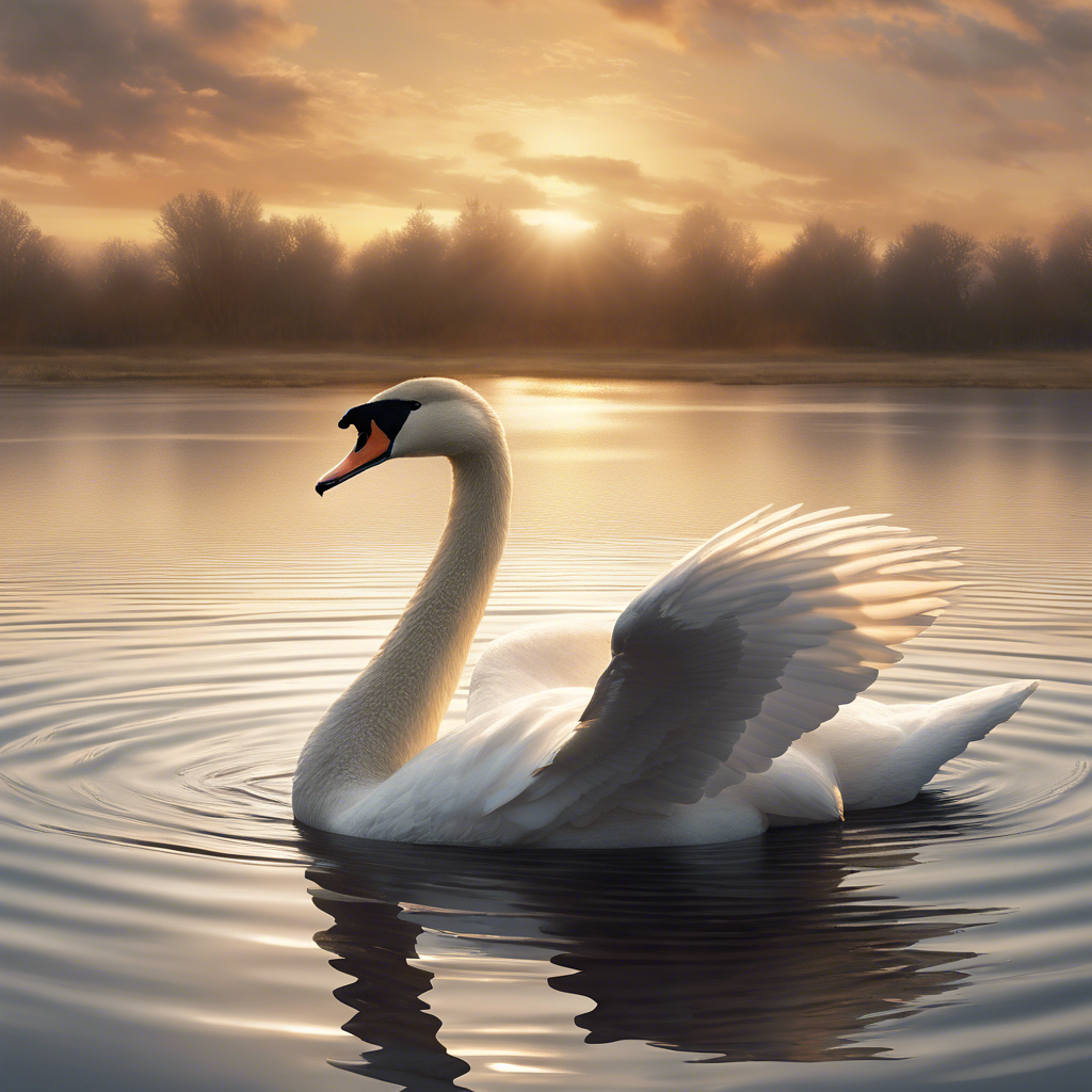 Cisne cantor: Elegancia alada en los lagos de la tundra