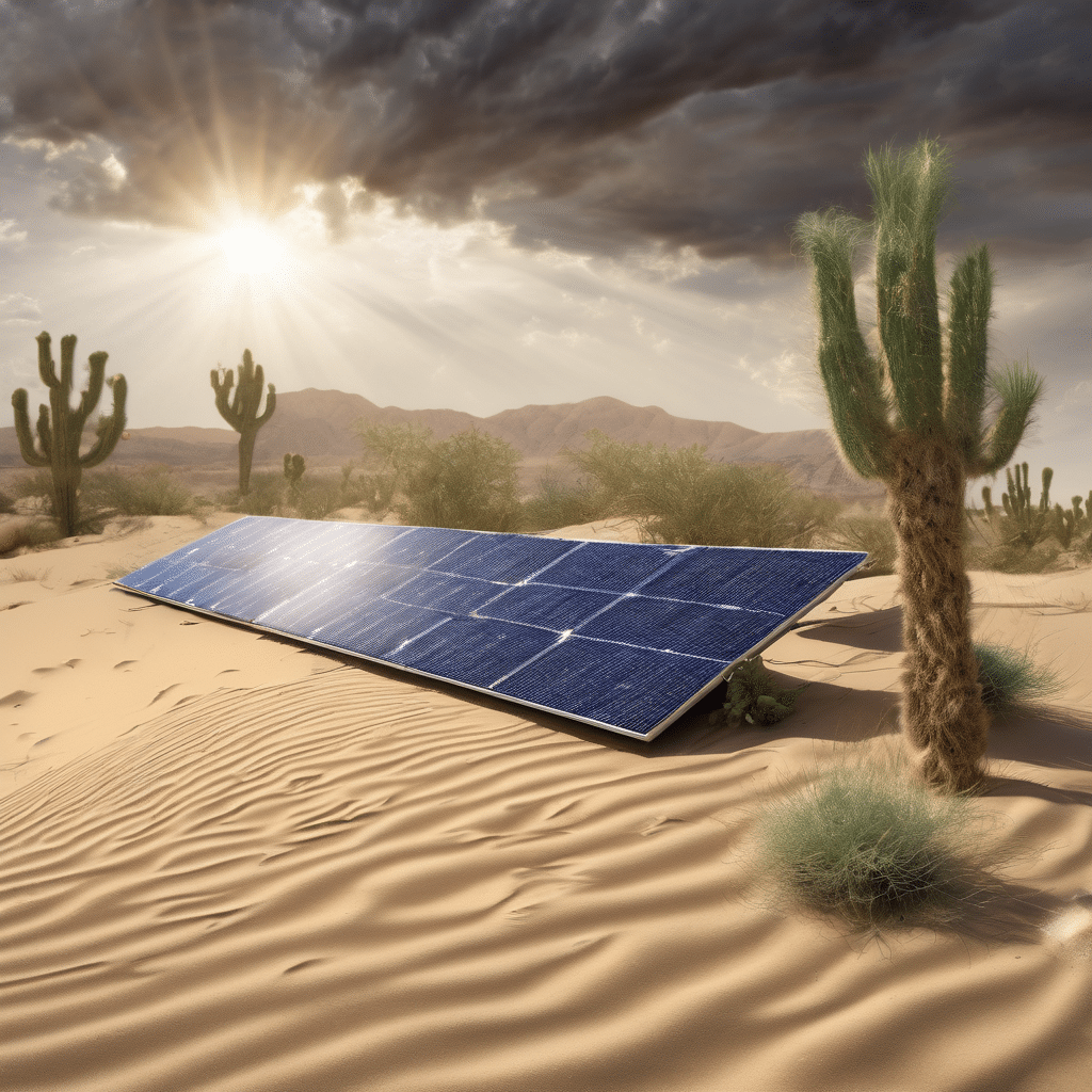 El peligro del polvo: cómo la arena amenaza los paneles