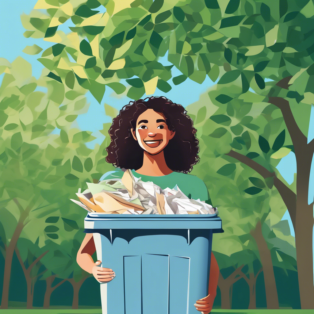 El reciclaje de papel como símbolo de sostenibilidad personal