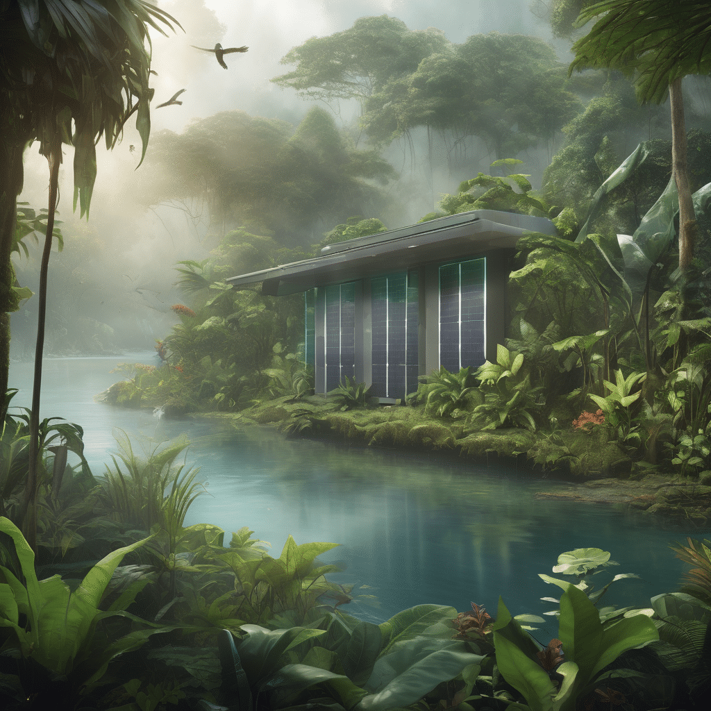 Los paneles que generan energía en la lluvia