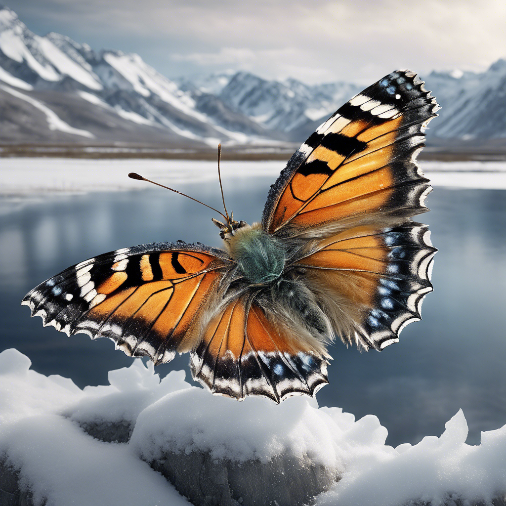 Mariposa de tundra: Belleza efímera en los paisajes helados