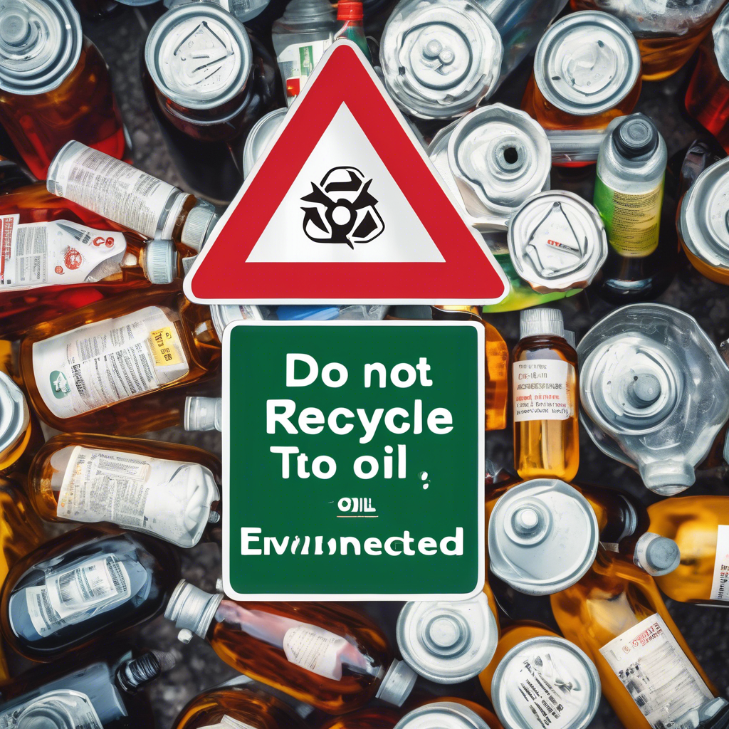 Qué tipo de aceite no debe reciclarse