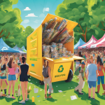 Reciclaje de papel en festivales y eventos masivos