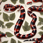 Serpiente Rey Escarlata: Un reptil colorido amenazado por la destrucción de su hábitat