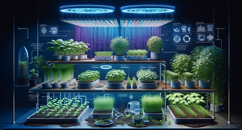 Cultivar plantas en interior con luces LED: guía paso a paso para un jardín en casa eficiente y sostenible.