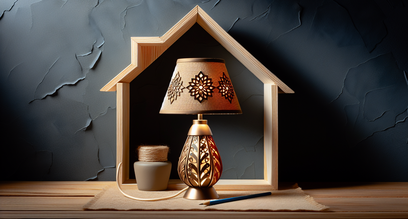 Imagen de una lámpara artesanal hecha a mano con diseño único y original, perfecta para decorar tu hogar con estilo propio.
