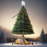 ¿Cómo se podría alimentar un árbol de Navidad con energía renovable?