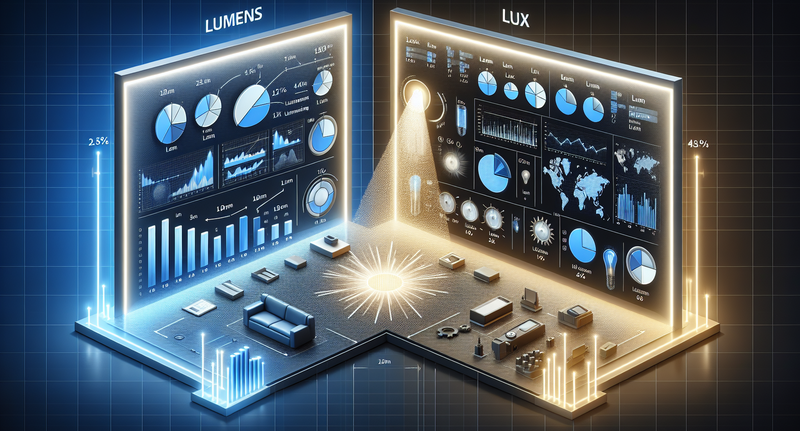 Comparación entre Lumens y Lux: entendiendo la iluminación de forma clara y precisa.