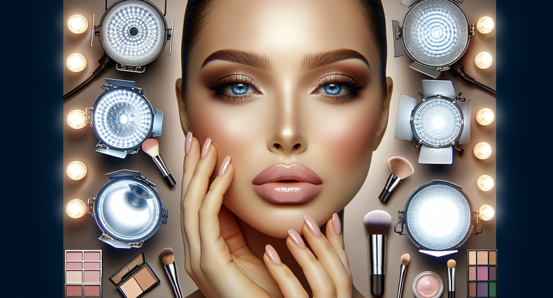 Imagen de diferentes tipos de luces para maquillaje y tocador, mostrando opciones de iluminación ideales para resaltar el maquillaje.