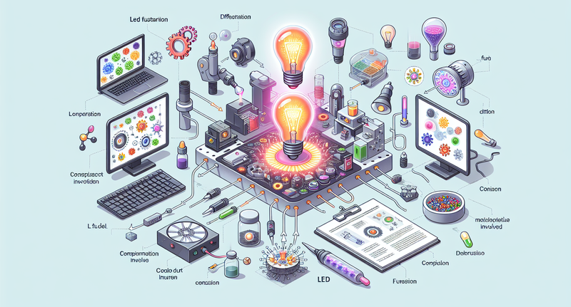 Imágenes ilustrativas que explican las causas de la fusión de los LED en tu artículo web.