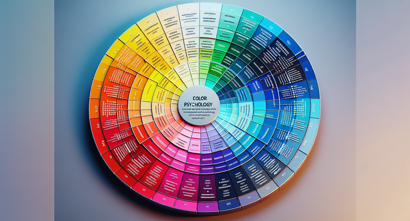 Rueda de colores con significados y efectos emocionales en la psicología del color