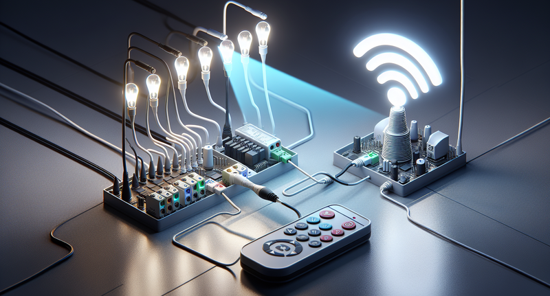 Comparación entre el uso de RF e IR para el control remoto de dispositivos LED