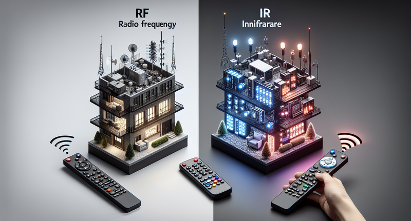 Comparación entre RF e IR para el control remoto de dispositivos LED