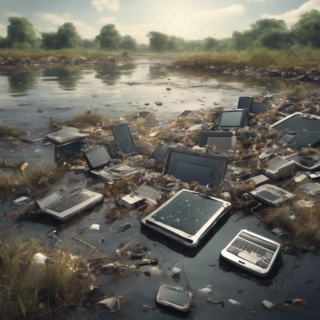 ¿Cómo afectan los residuos electrónicos al agua y al suelo?