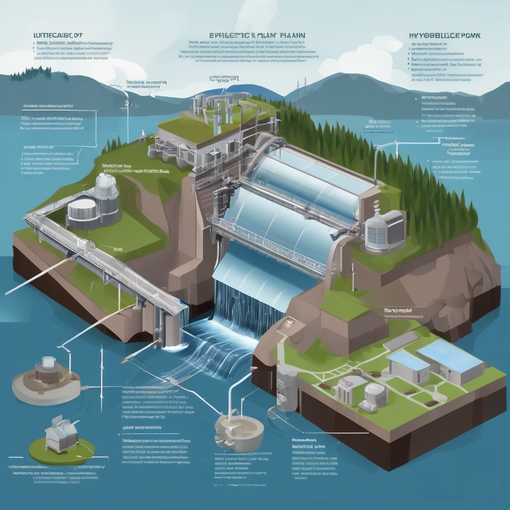 ¿Cuáles son los componentes principales de una central hidroeléctrica?