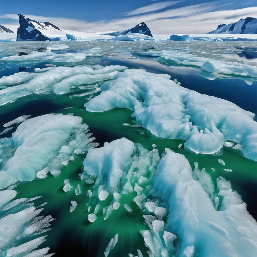 ¿Qué efectos tienen las microalgas en el hielo antártico?
