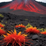 ¿Qué plantas tienen adaptaciones para sobrevivir en volcanes activos?